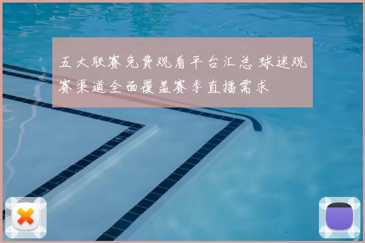 五大联赛免费观看平台汇总 球迷观赛渠道全面覆盖赛季直播需求