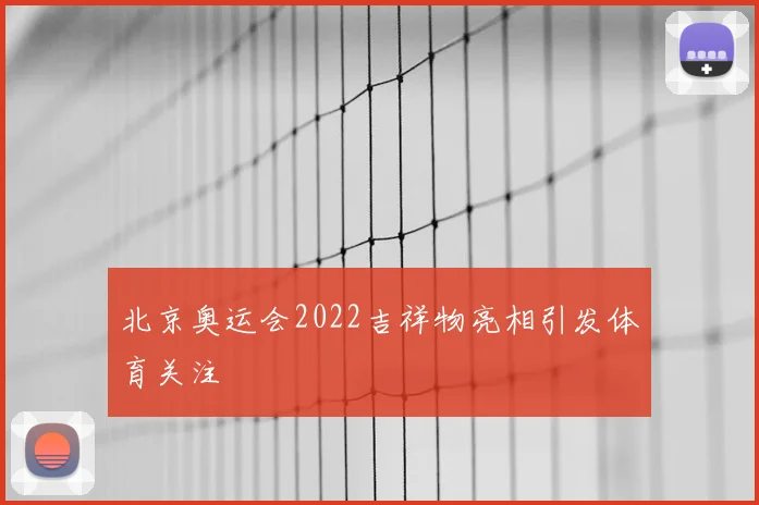 北京奥运会2022吉祥物亮相引发体育关注